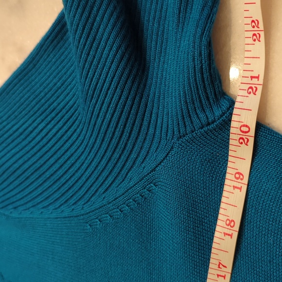 Vintage Vicky Tiel Retro tiel button split collar  sweater Dress.  Sz XL - Picture 8 of 11